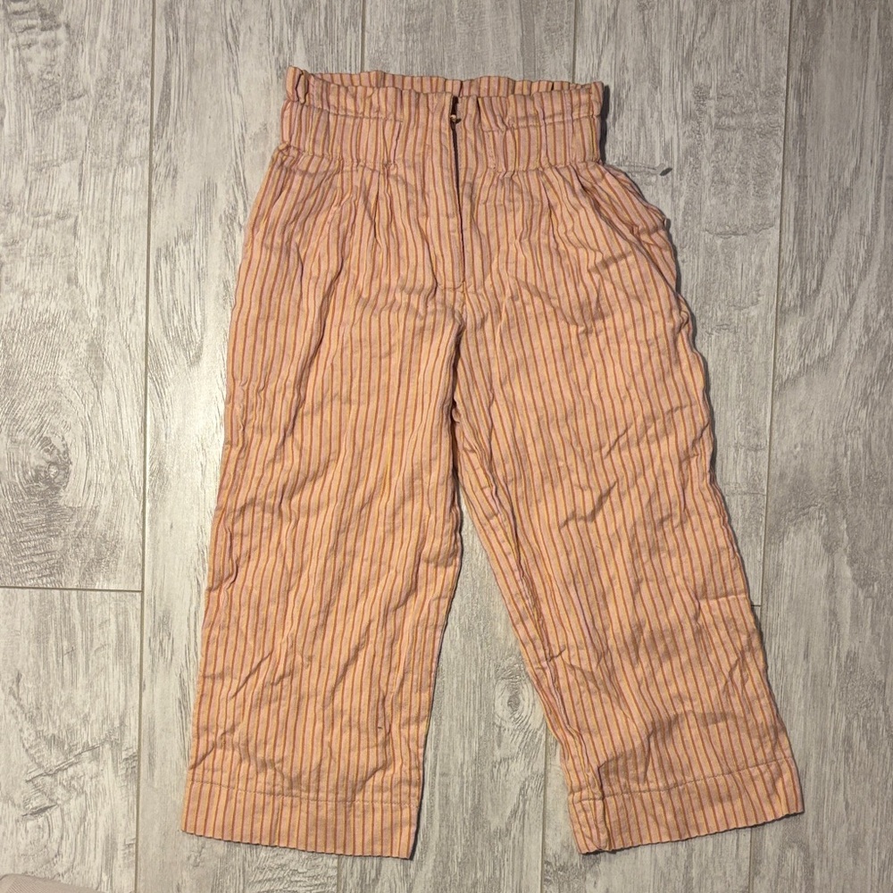 Like new Zara Kids Pink Striped Casual Pants